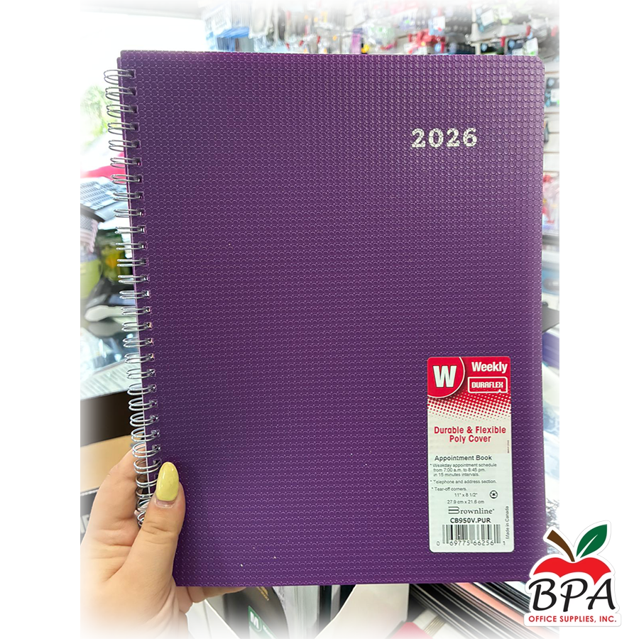 Brownline • Agenda 2026 - Weekly Duraflex (violeta)